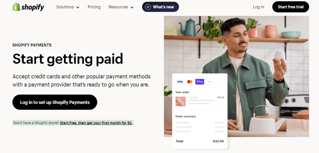 Shopify Payments.